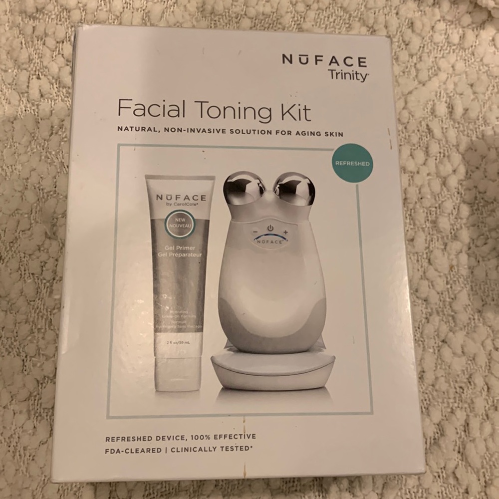 NuFace Trinity Facial Toning Kit… includes bonus ELE attachment and towelettes.